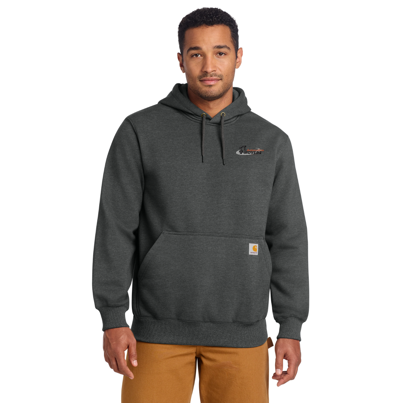 Carhartt Rain Defender Paxton Heavyweight Hooded Sweatshirt — model
