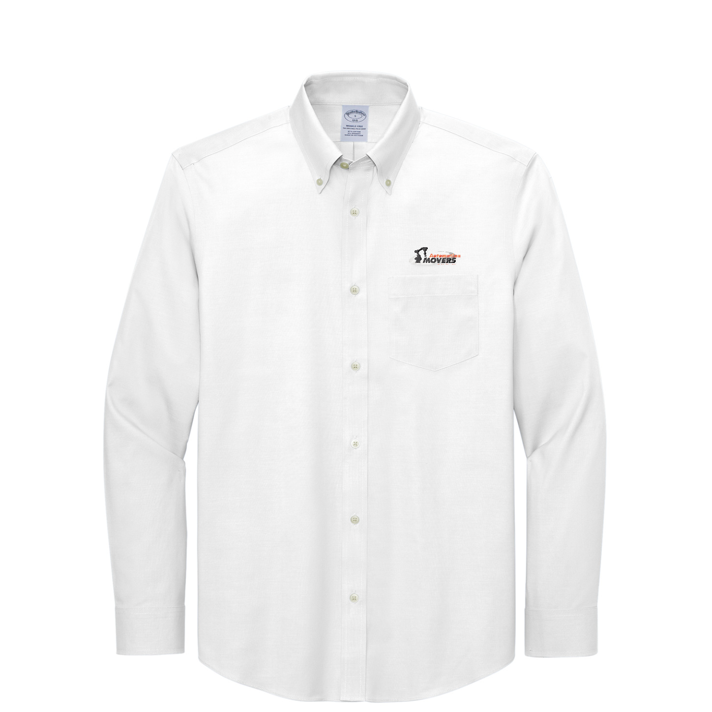 Brooks Brothers Wrinkle-Free Stretch Pinpoint Shirt — White